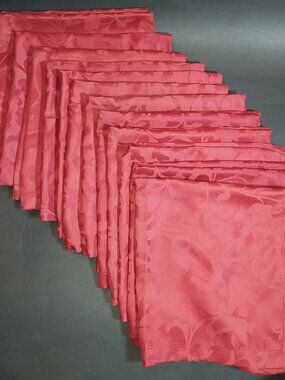 Sferra Orchard Napkins Cinnabar Red Vine Pattern Set of 12